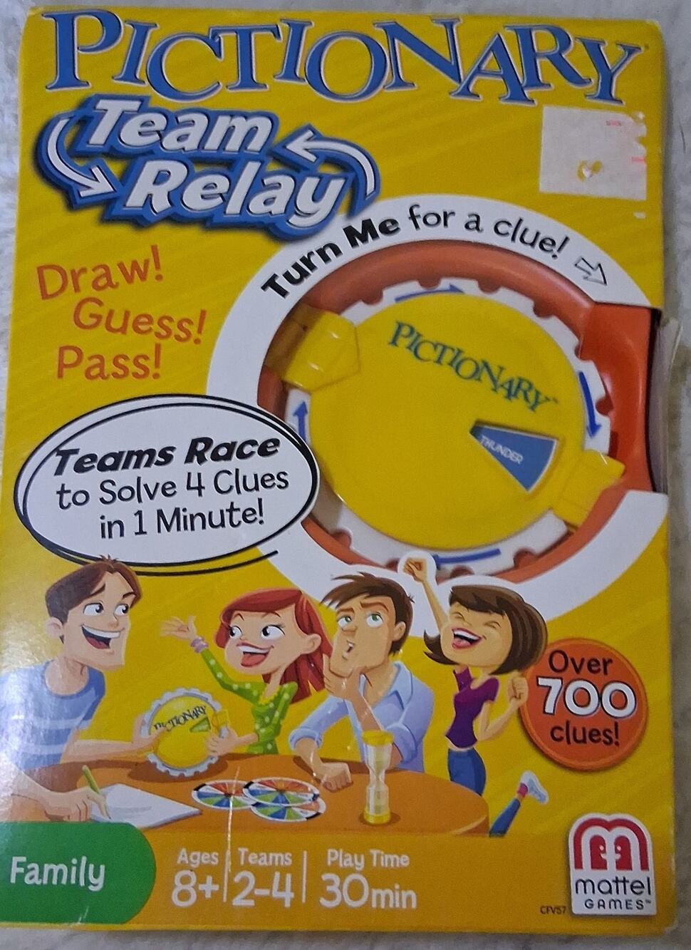 Pictionary Team Relay Board Game
